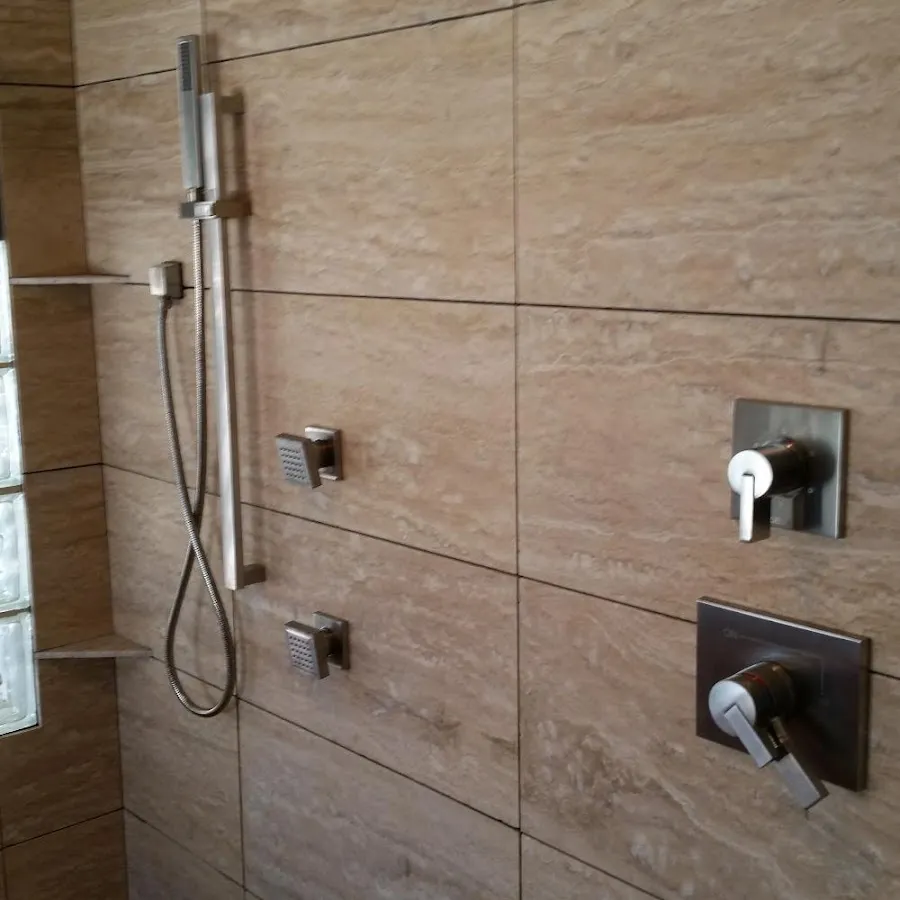 Shower fixture installation for Water Heater Replacement in Normal